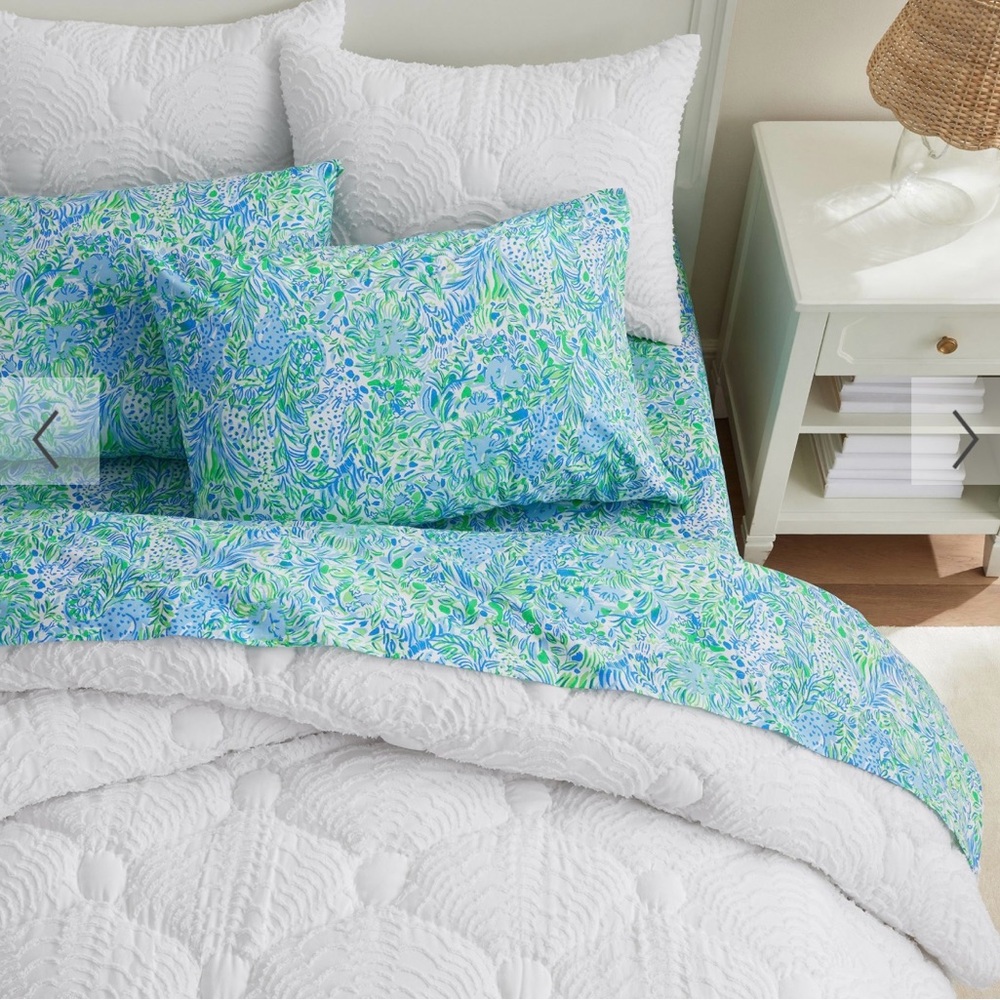 Brand New Lilly Pulitzer for Pottery Barn Dandy Lion Organic Sheet Set Twin XL - Picture 2 of 3